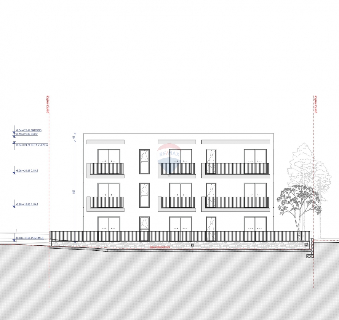 Appartamento con due camere da letto e giardino di 53,7 m2, Rogoznica