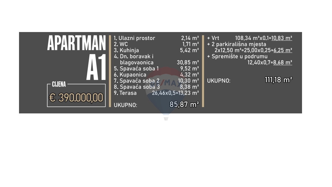 Appartamento Brodarica, Šibenik - Okolica, 111,18m2