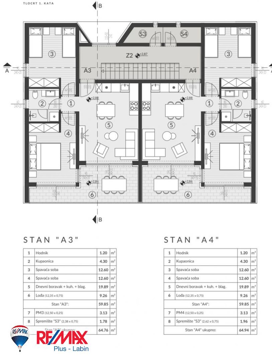 Appartamento Ližnjan, 65m2