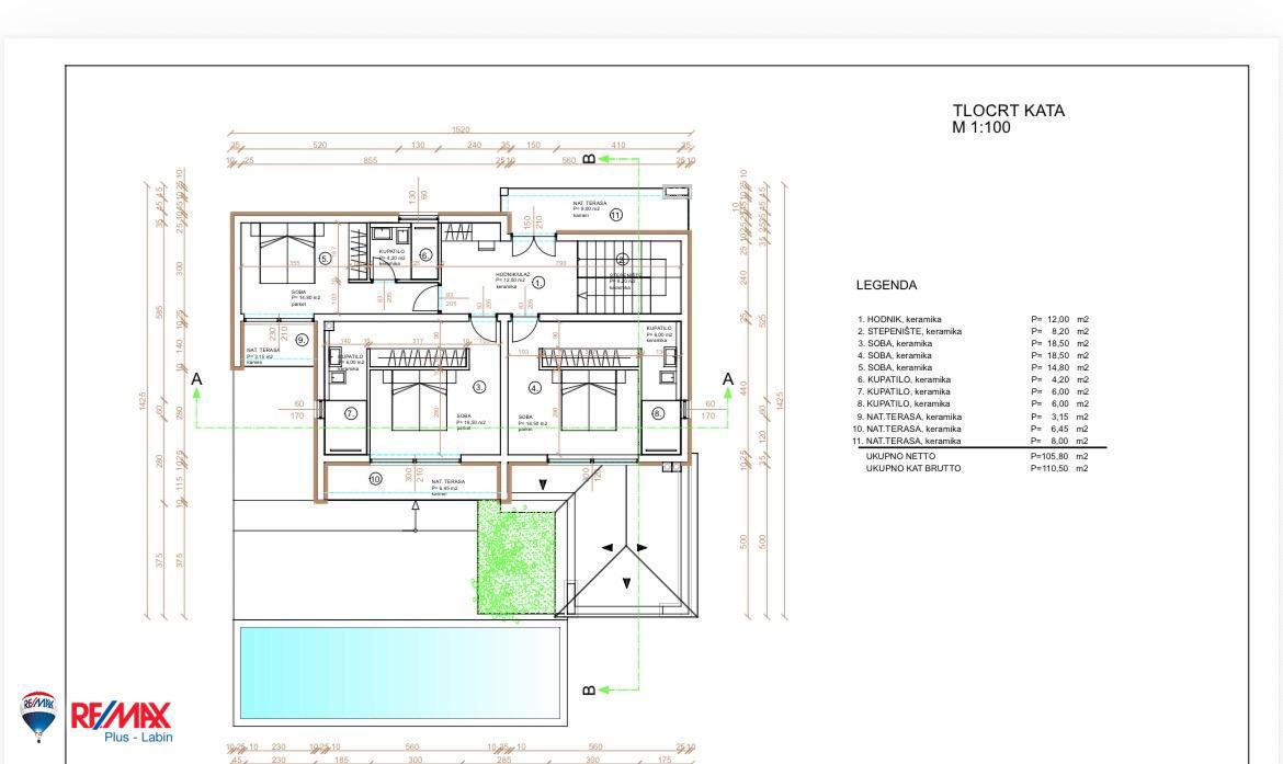 Cantiere Labin, 832m2