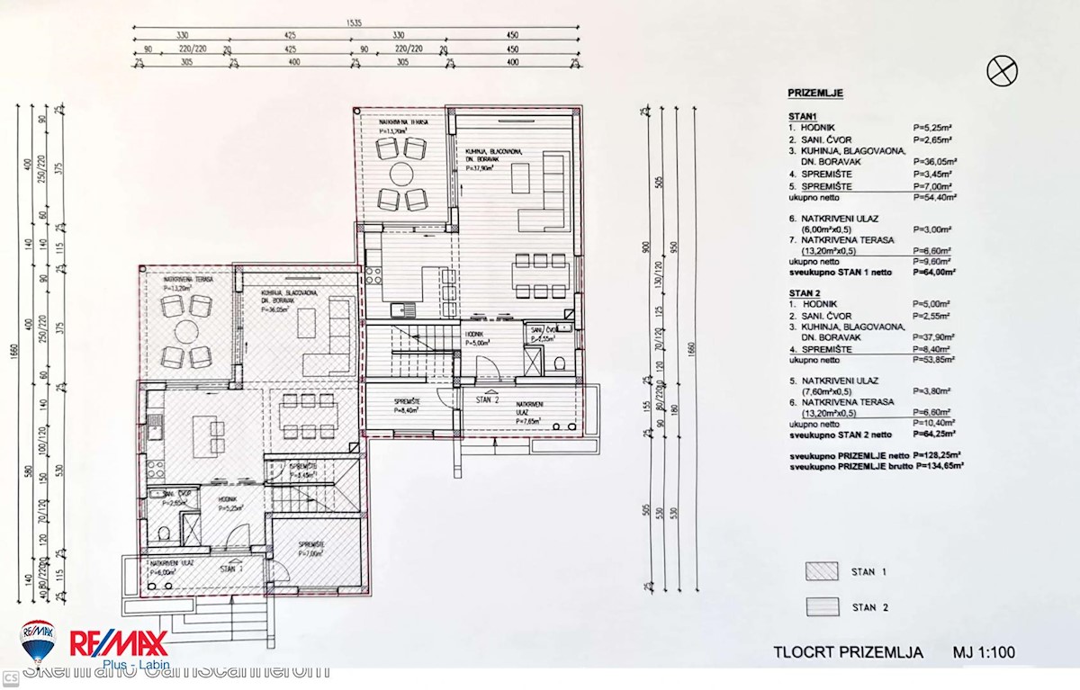 Appartamento Labin, 126m2