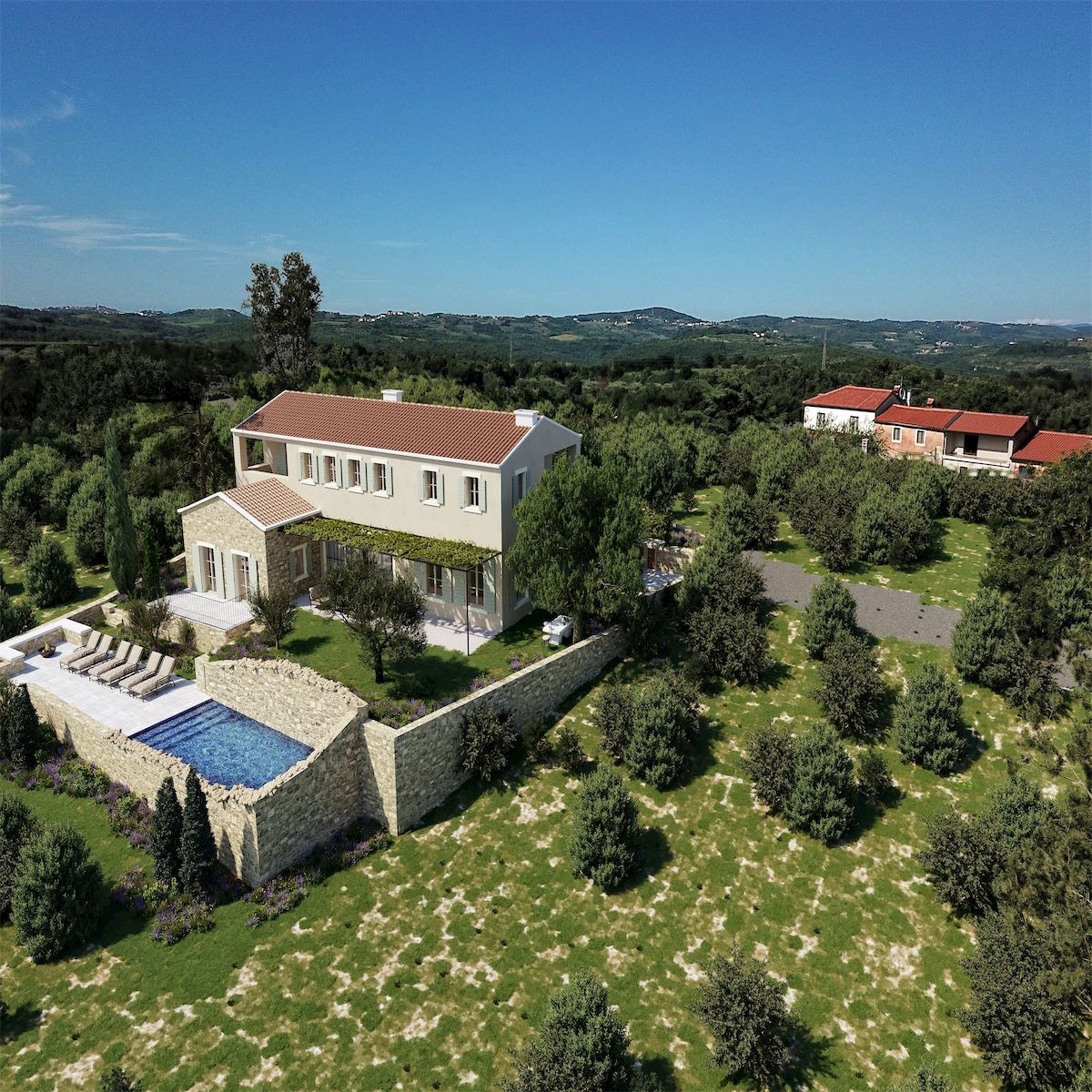 Immobili di lusso Istria, vendo villa in pietra, dintorni Novigrad-Cittanova