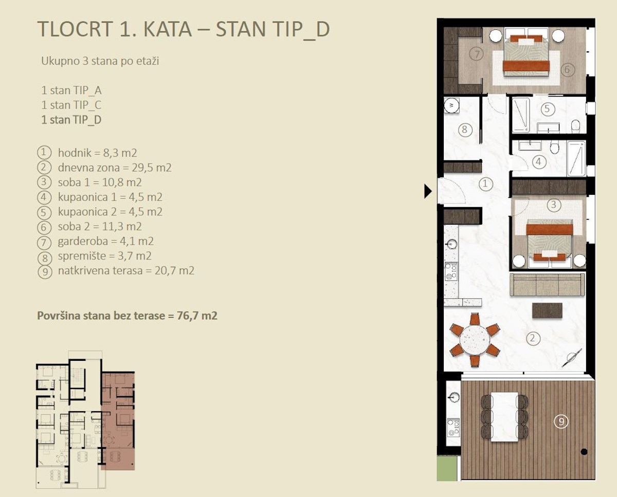 Immobili di lusso Istria, vendo appartamento esclusivo, Novigrad-Cittanova