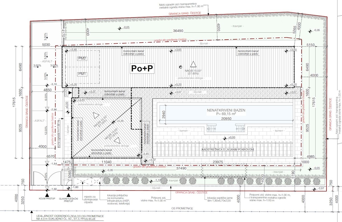 Progetto Moderno in Zona Tranquilla vicino a Buie – Terreno Edificabile con Progetto Concettuale