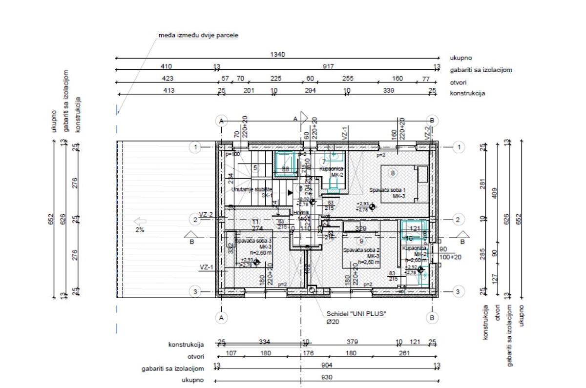 Casa moderna con piscina, sauna e vista mare