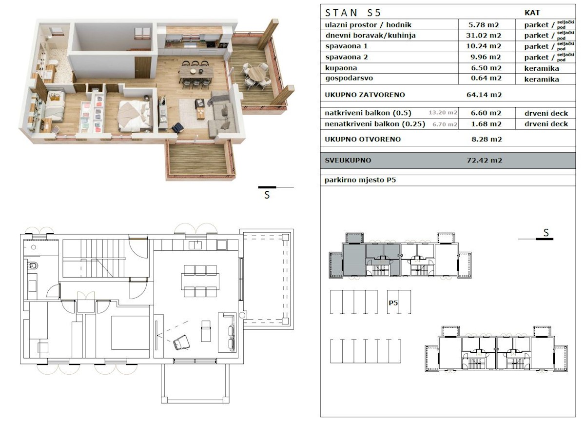 Immobili di lusso Istria, vendo appartamento vicino al mare, dintorni Novigrad