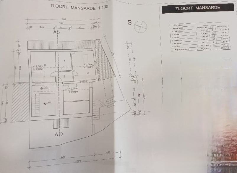 Pazin, casa con bellissima vista sul Monte Učka