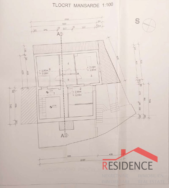 Pazin, casa con bellissima vista sul Monte Učka
