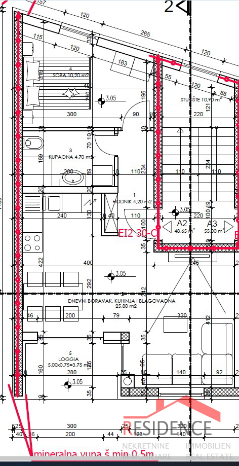 Appartamento, nuova costruzione, 1° piano, 1 camera da letto