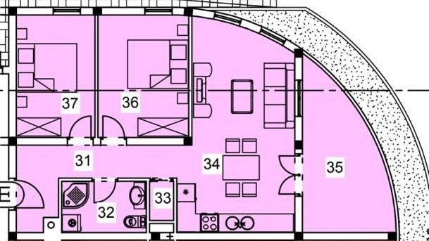 Pola, Nova Veruda, appartamento con 2 camere da letto, parcheggio