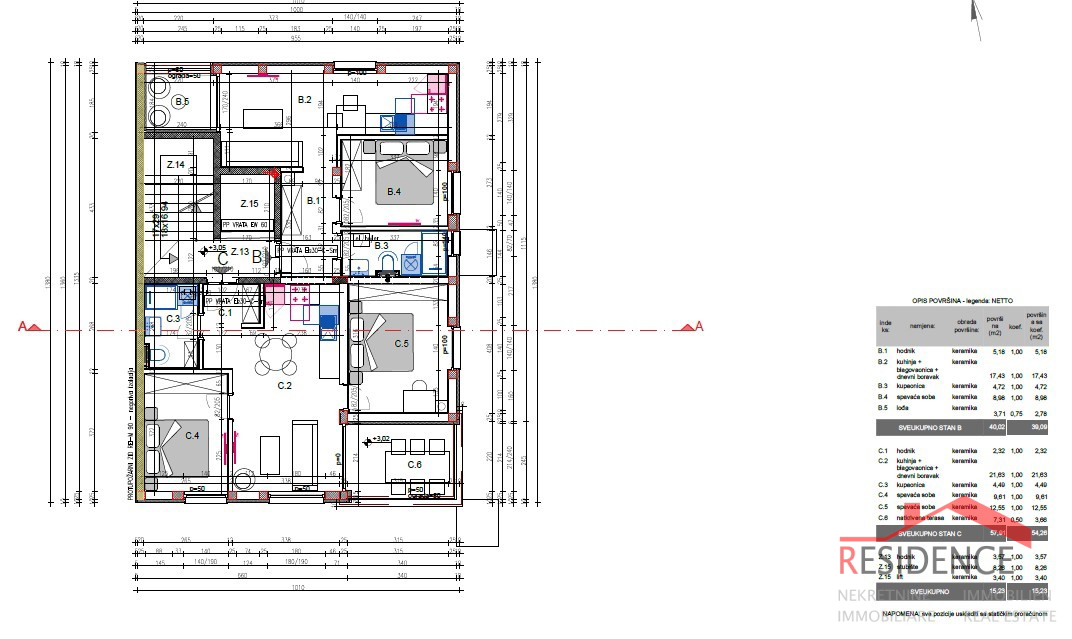 Veli Vrh, appartamento in un nuovo edificio al primo piano