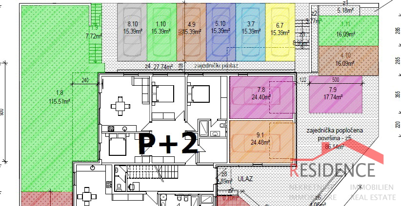 Banjole - Volme, nuovo appartamento al secondo piano con vista mare, garage