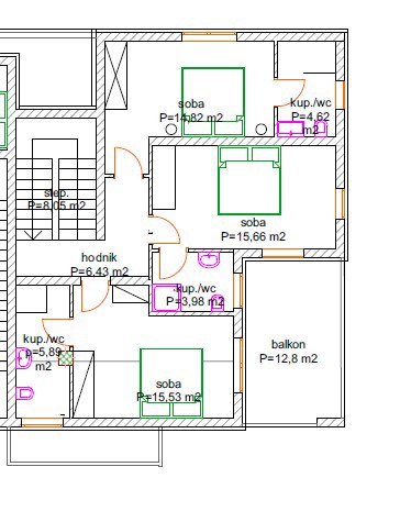 Pola, dintorni di Loborika, casa bifamiliare con piscina