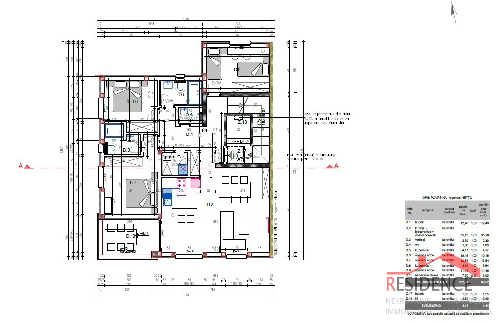 Veli Vrh, attico al secondo piano