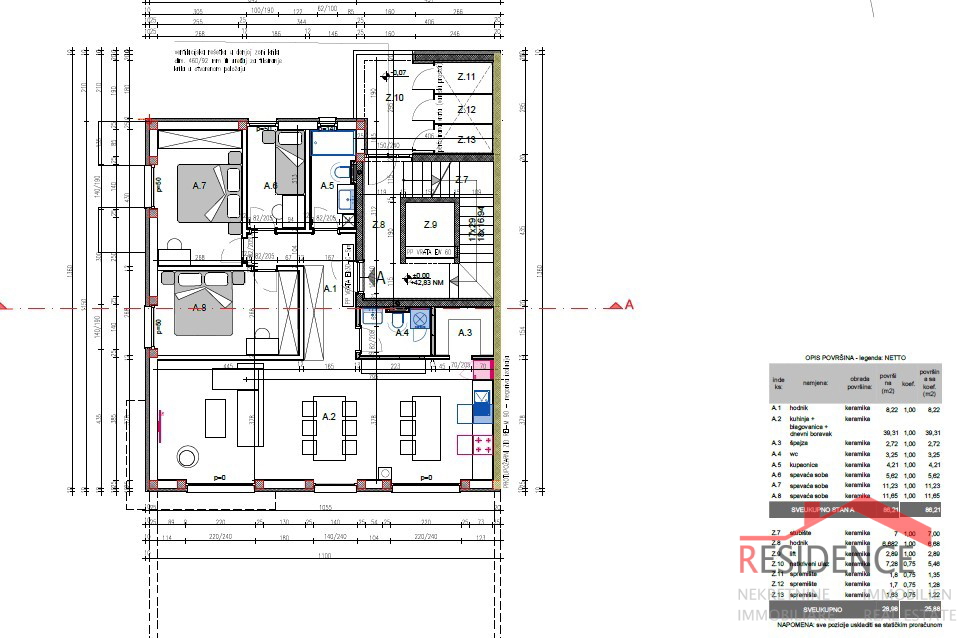 Veli Vrh, appartamento in un nuovo edificio al piano terra con giardino