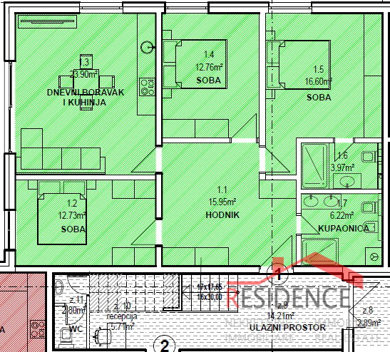 Banjole - Volme, nuovo appartamento al piano terra con piscina e giardino