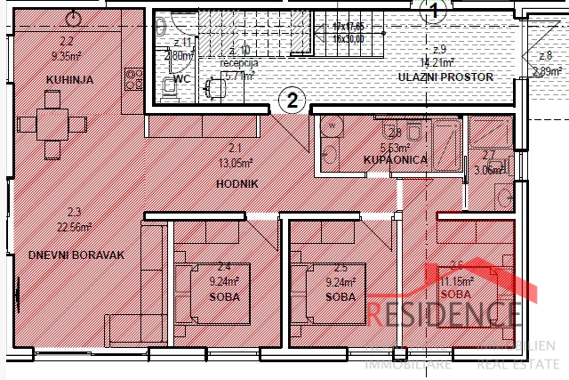 Banjole -  Volme, nuovo appartamento al piano terra con piscina e giardino, garage