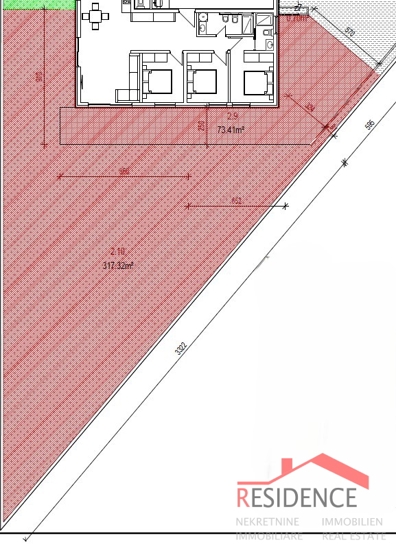 Banjole -  Volme, nuovo appartamento al piano terra con piscina e giardino, garage