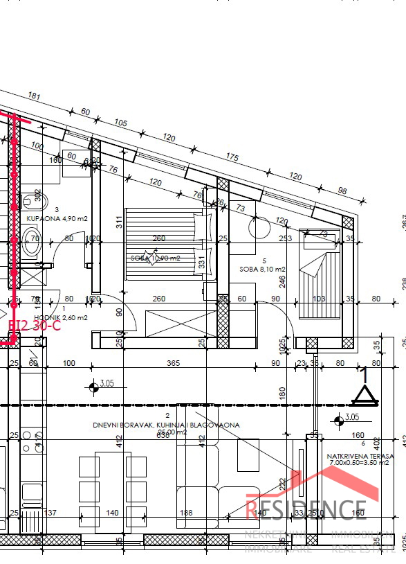 Appartamento, nuova costruzione, 1° piano, 2 camere da letto