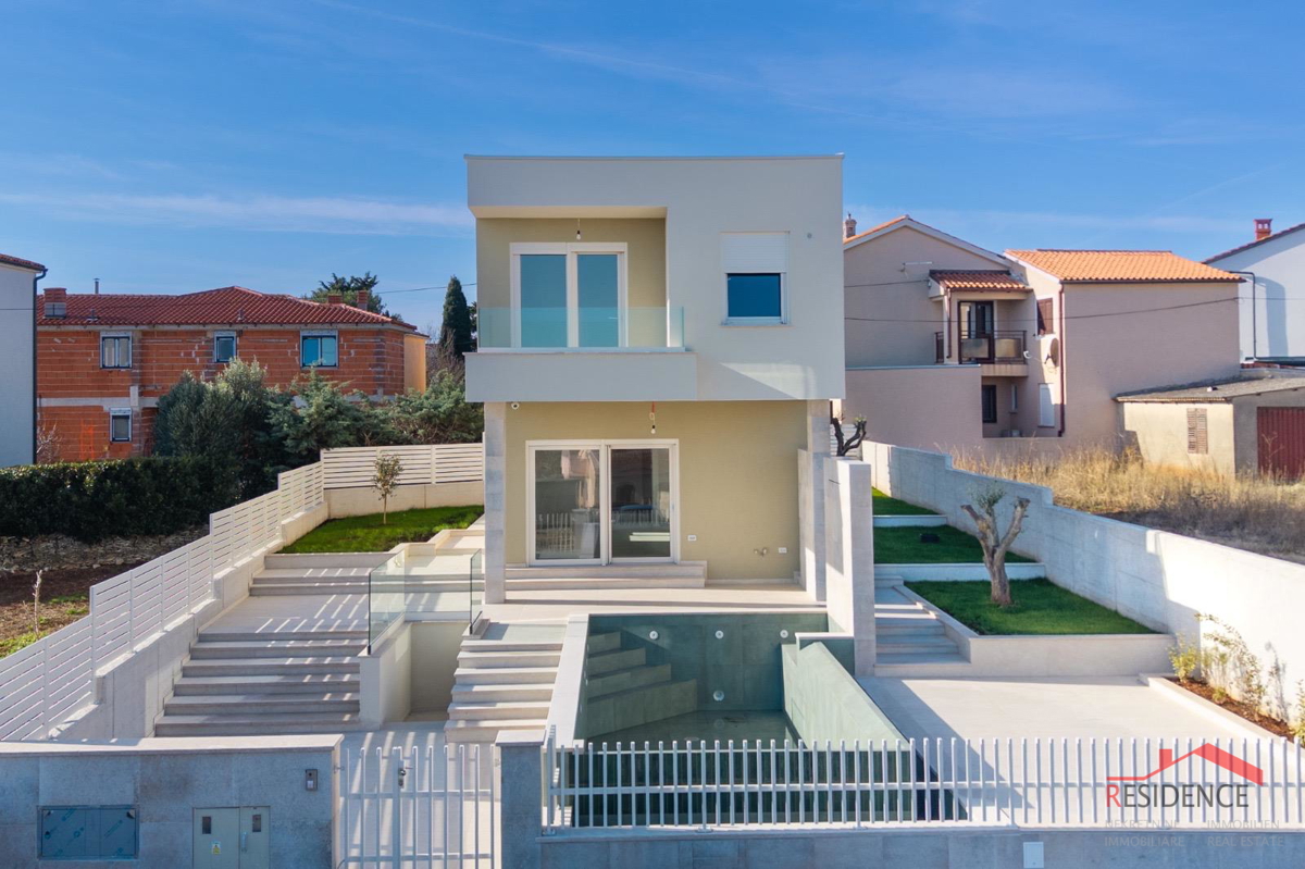 Ližnjan, nuova villa con piscina e vista mare