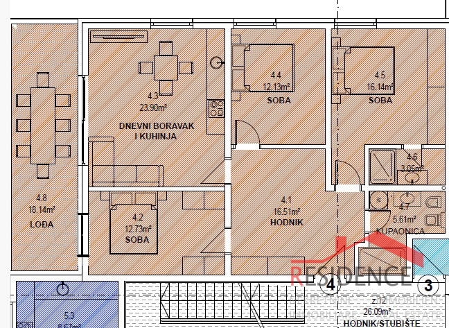 Banjole - Volme, nuovo appartamento al primo piano, Posti per Auto