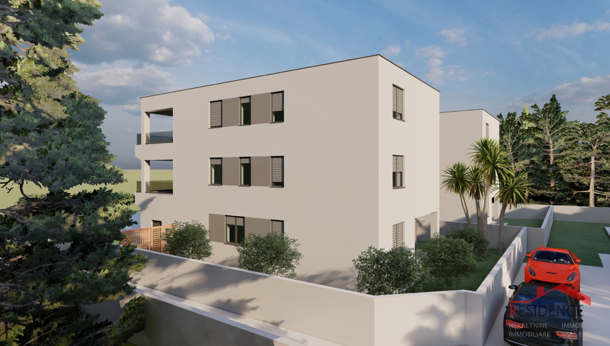 Medolino, nuova costruzione, appartamento al piano terra con giardino