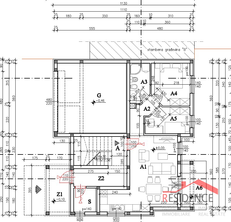 Pola, Valdebek, appartamento al piano terra, 2 camere da letto, posto auto