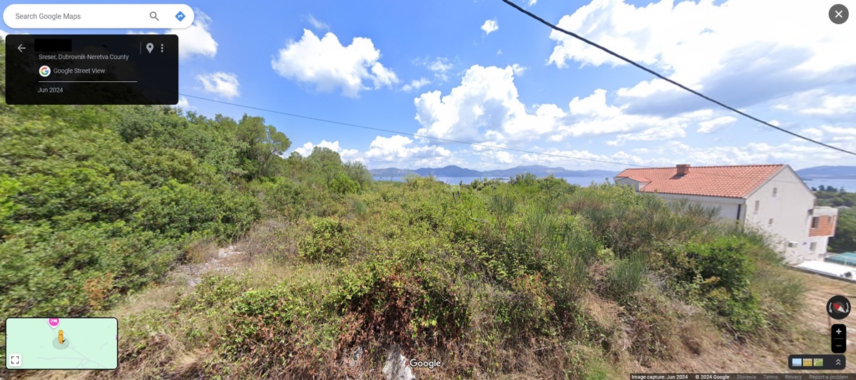 Pelješac, per la costruzione di 2 case, bella vista sul mare