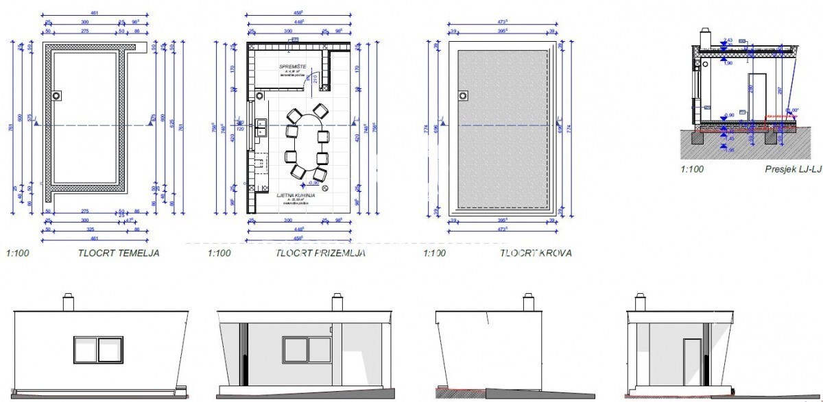 Una villa moderna con piscina e un ampio giardino