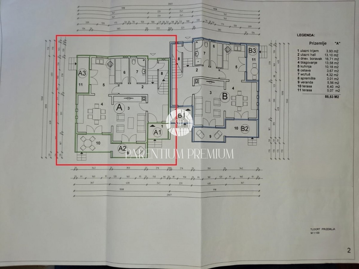 Esclusiva! Casa bifamiliare con piscina e vista mare