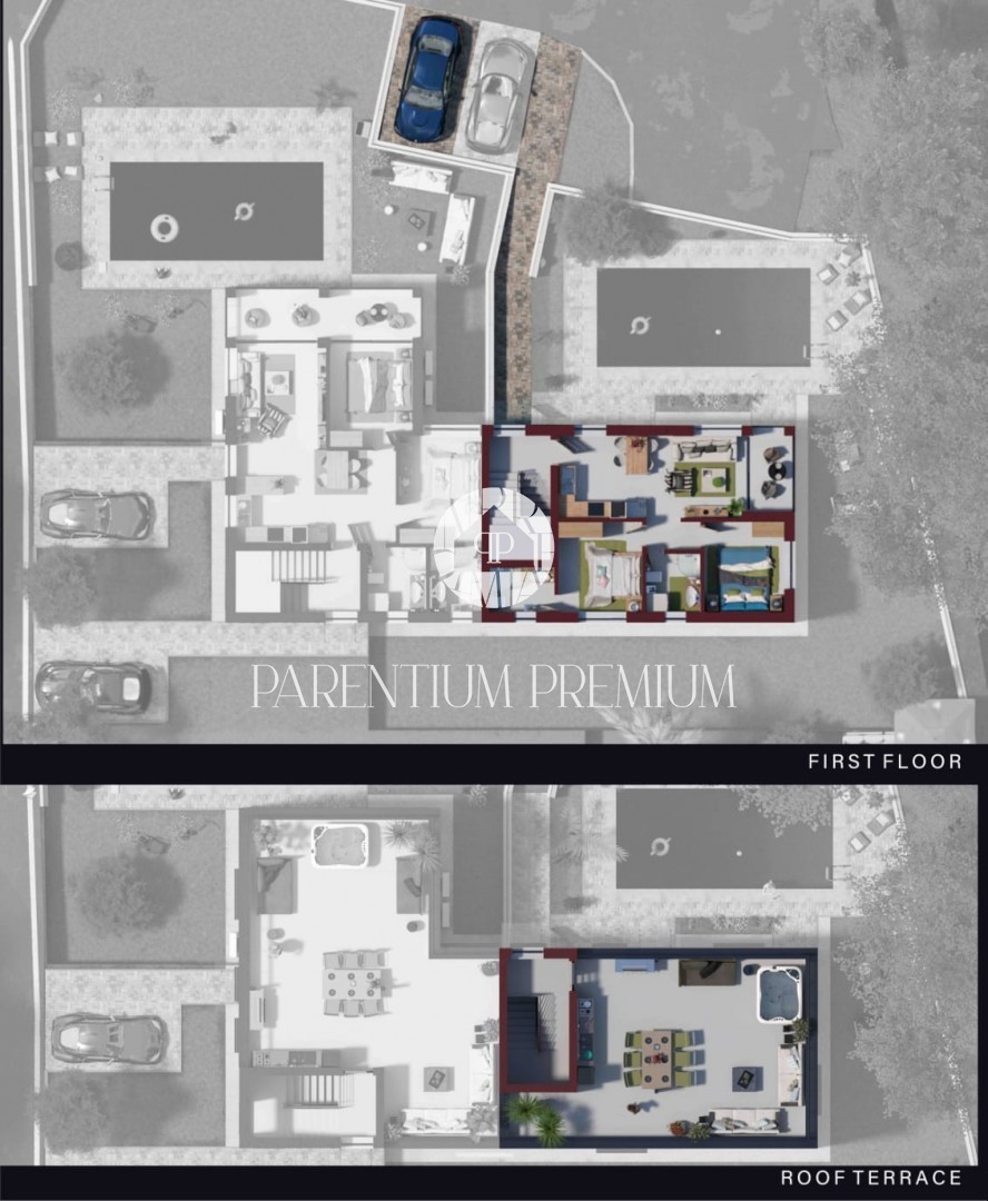 Appartamento esclusivo in posizione ricercata con vista mare e ampia terrazza sul tetto