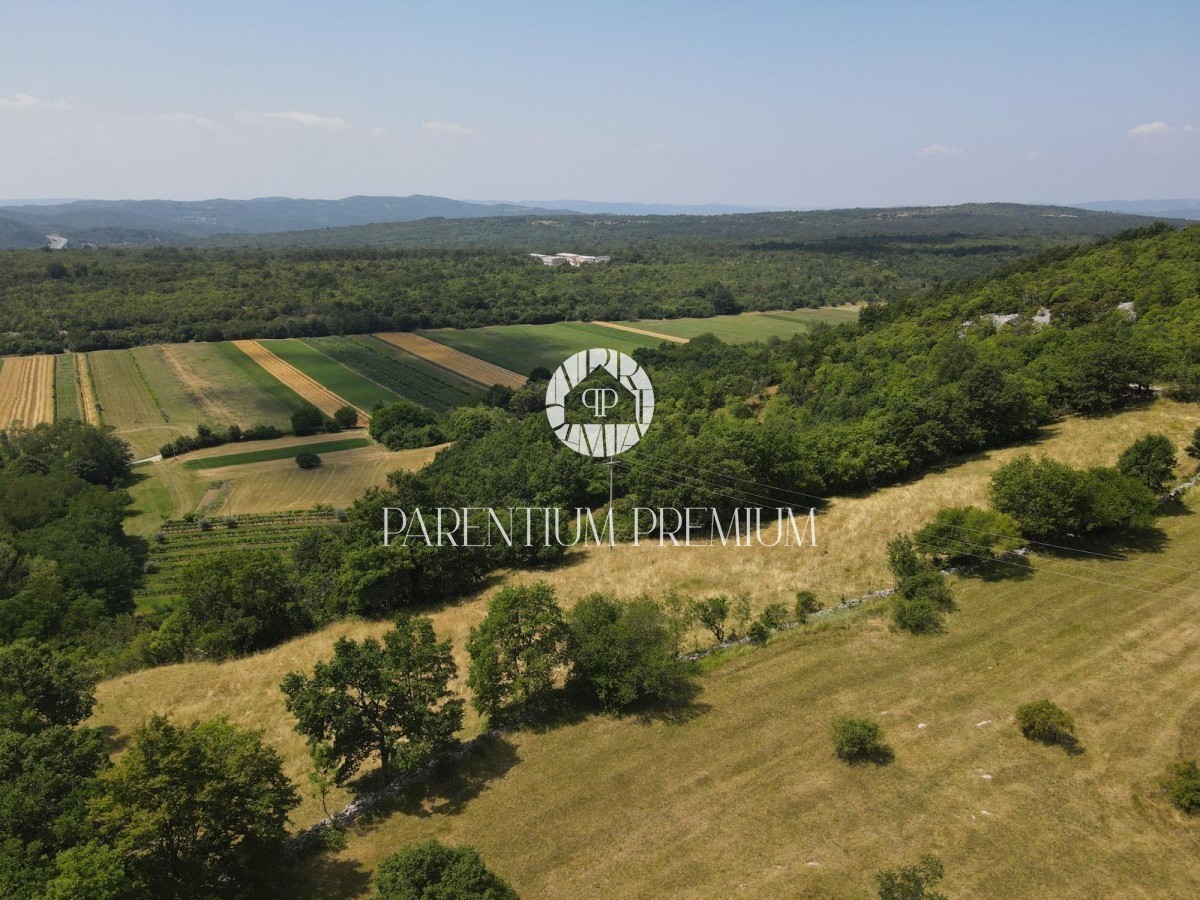 Terreno edificabile 5942m2 con una bellissima vista sull'Učka