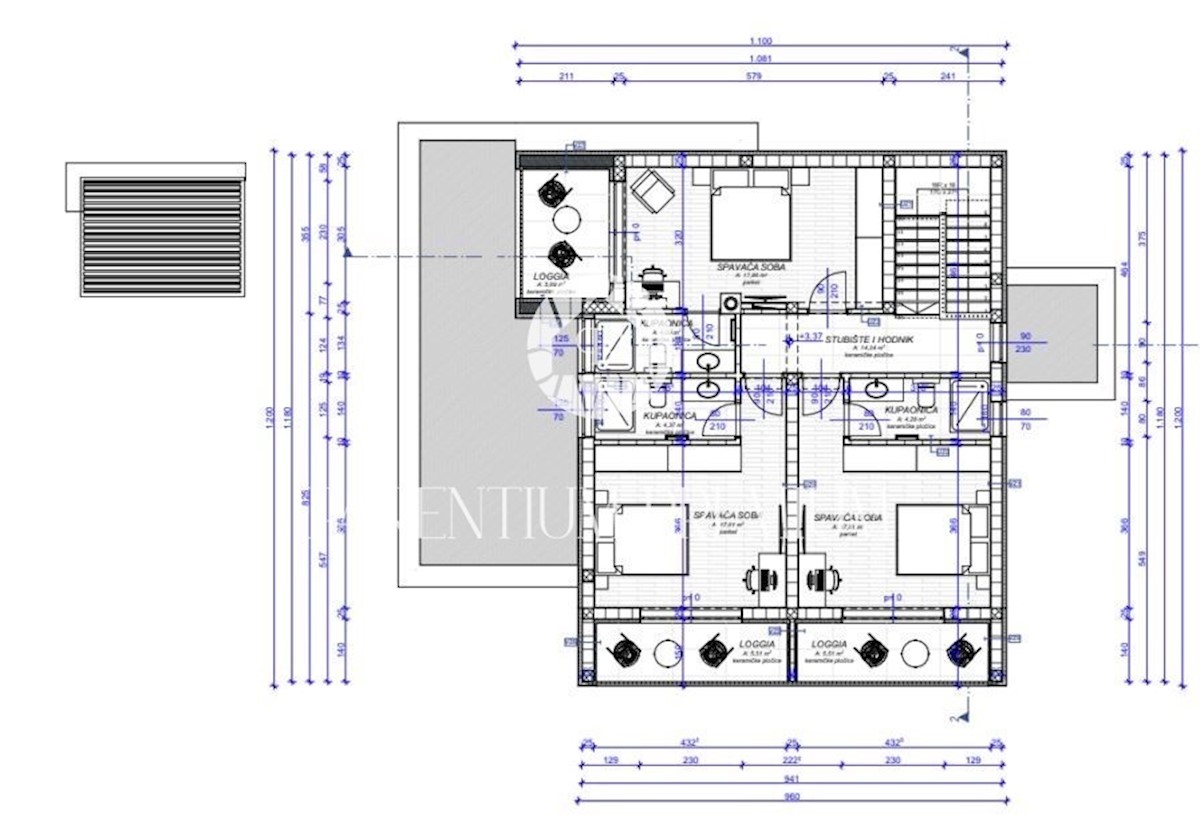 Una bellissima villa moderna con piscina