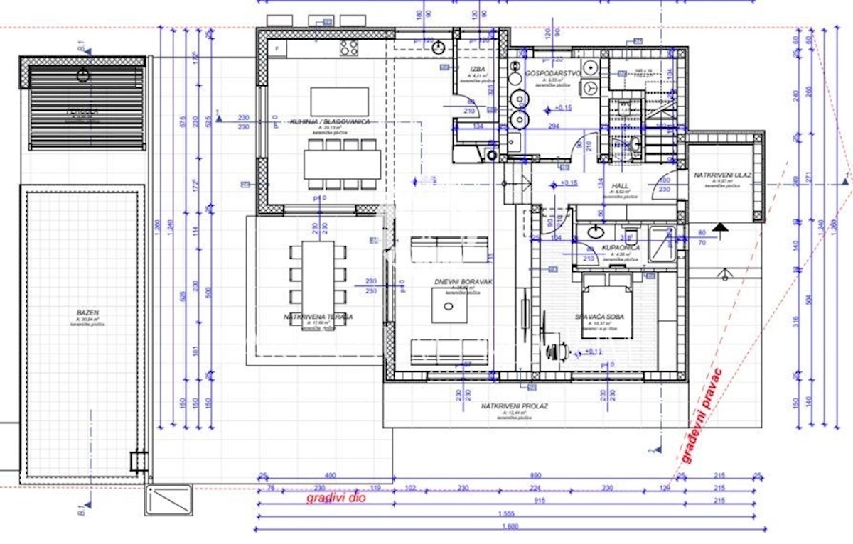 Una bellissima villa moderna con piscina