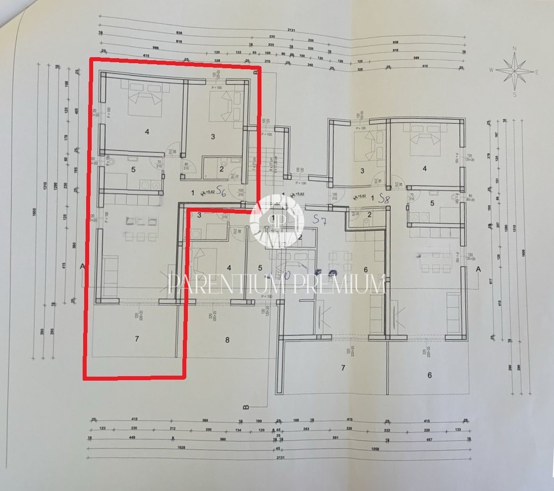 Moderno appartamento al 2° piano con fantastica vista mare, a soli 700 metri dal mare e dal porto turistico