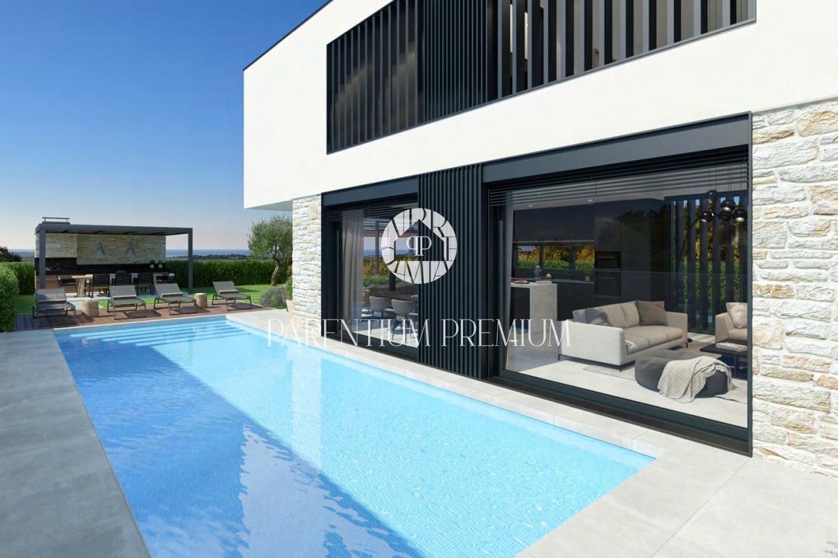 Villa di lusso con piscina riscaldata e vista mare vicino a Parenzo