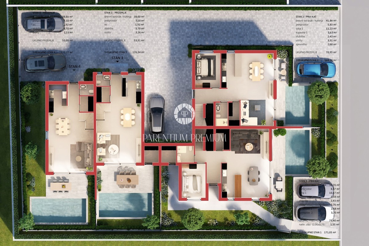 Parenzo - Moderna casa bifamiliare in posizione ricercata