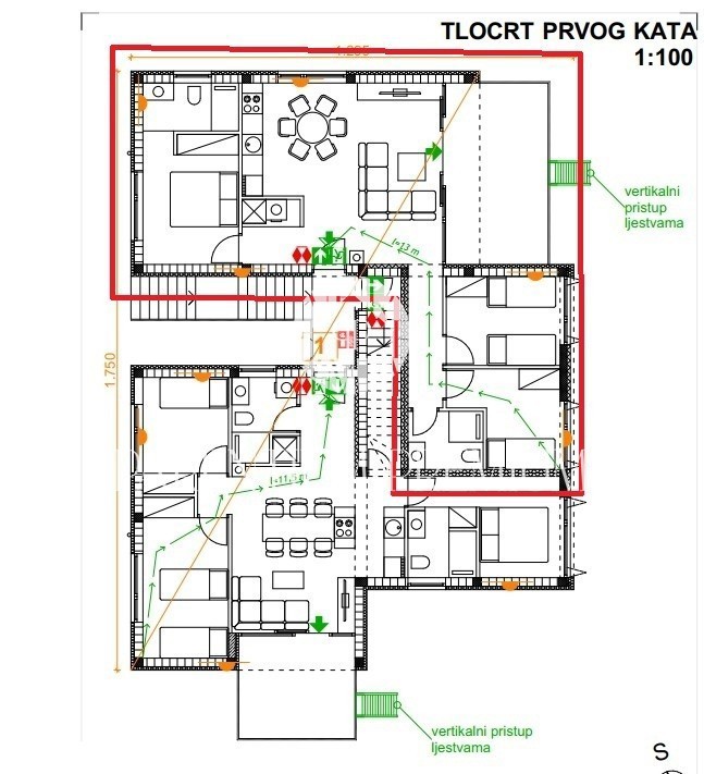 Appartamento al primo piano con terrazza sul tetto – Comfort moderno con vista
