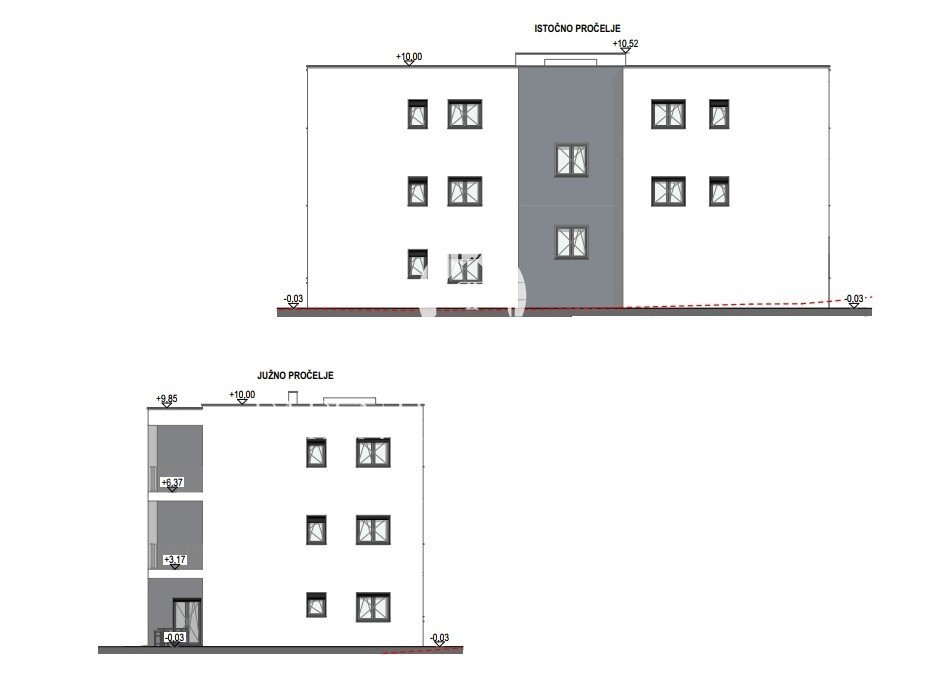 Appartamento moderno in edificio con ascensore e vista mare