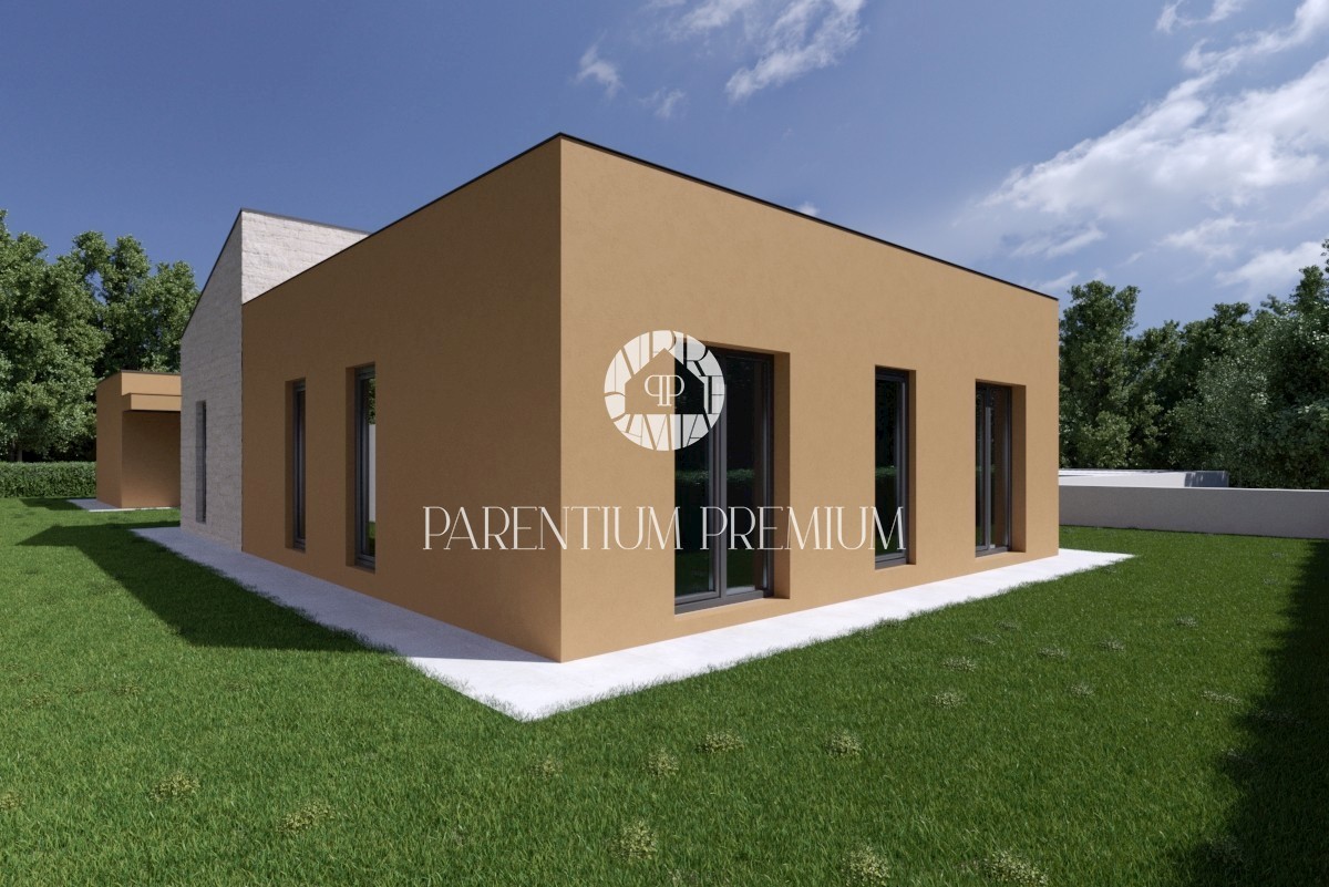 Villa in stile moderno in costruzione