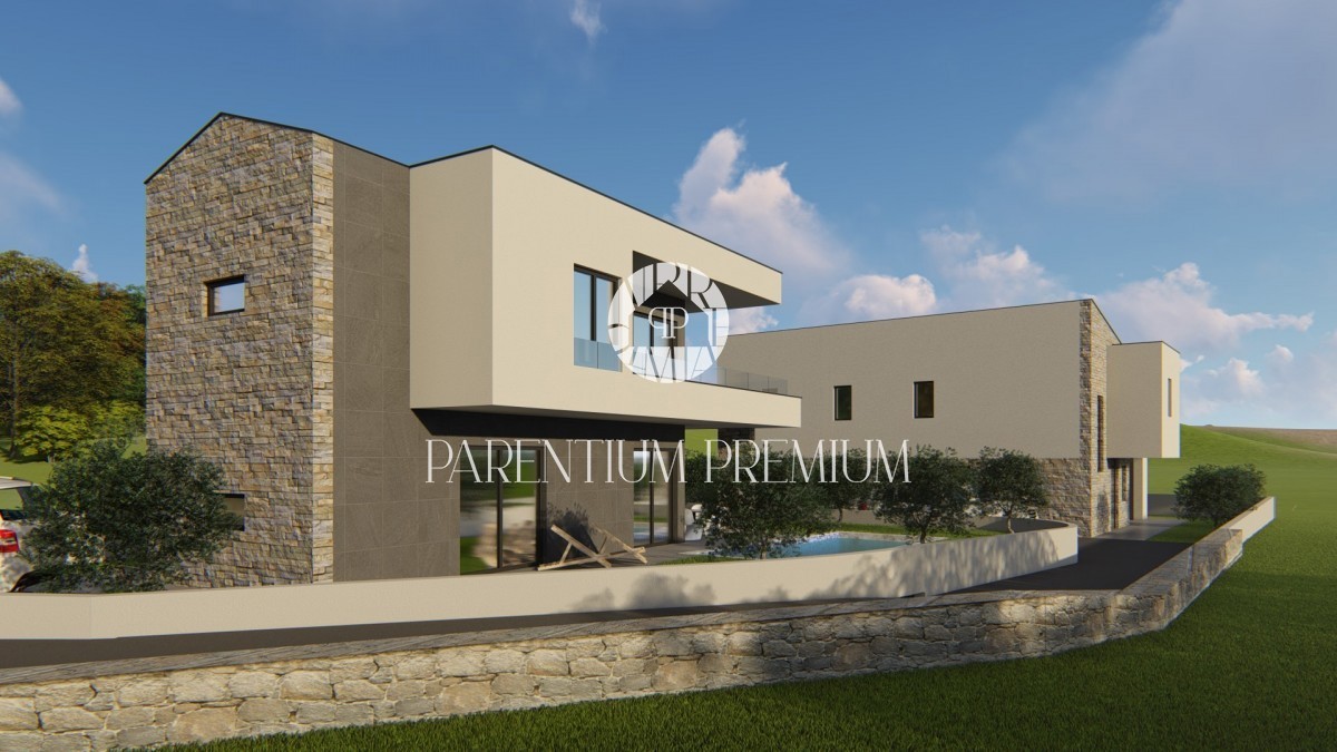 Villa con piscina e vista panoramica sul mare e sulle isole, a 3 km dalla spiaggia e dal mare