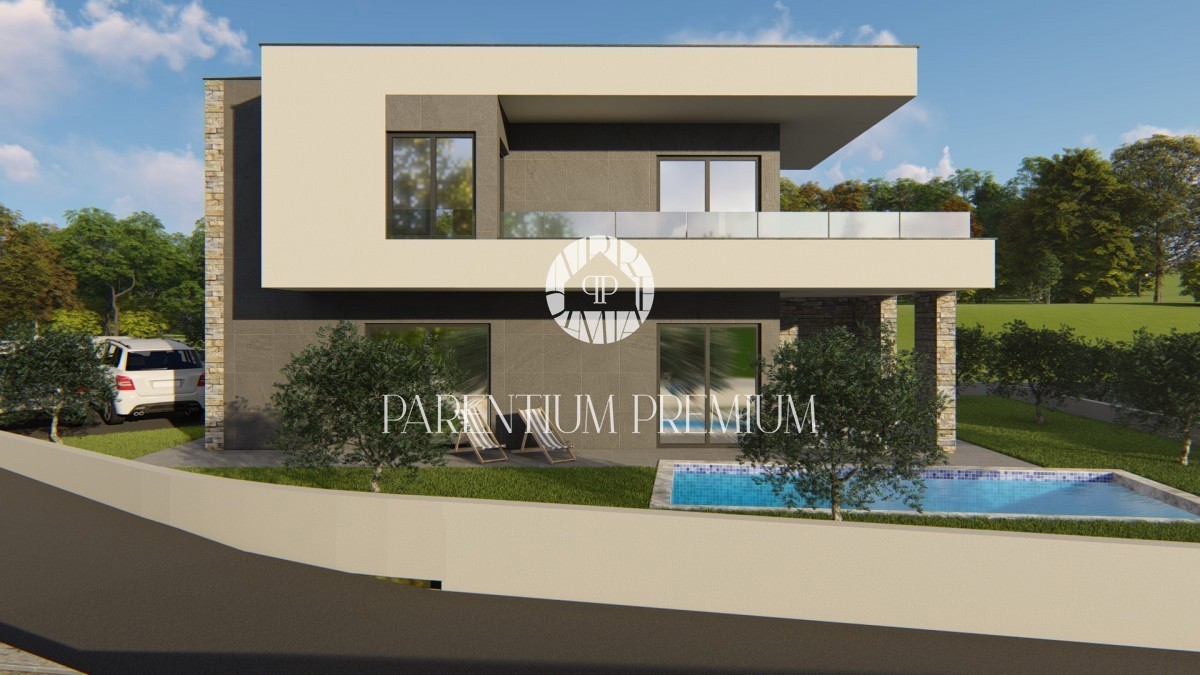 Villa con piscina e vista panoramica sul mare e sulle isole, a 3 km dalla spiaggia e dal mare