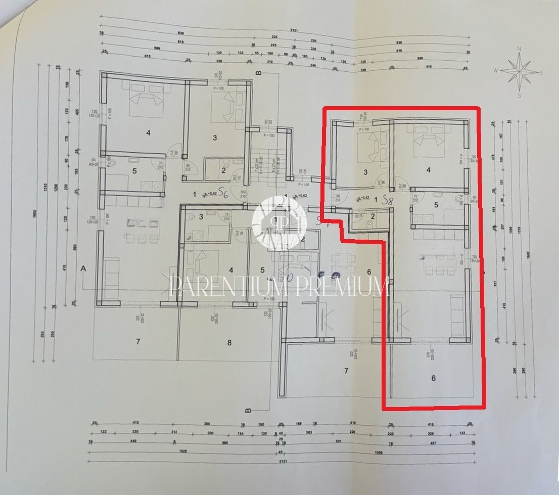 Moderno appartamento al 2° piano con vista sul mare