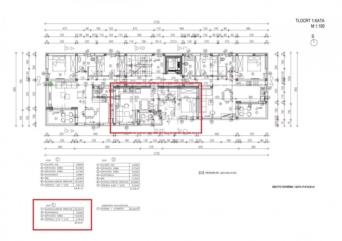 Appartamento moderno al primo piano in un edificio con ascensore