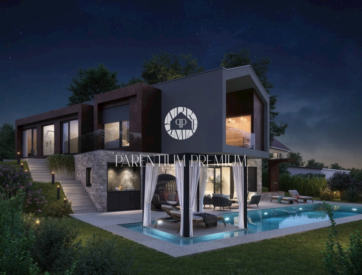 Una nuova villa di design con piscina nel cuore della cittadina istriana