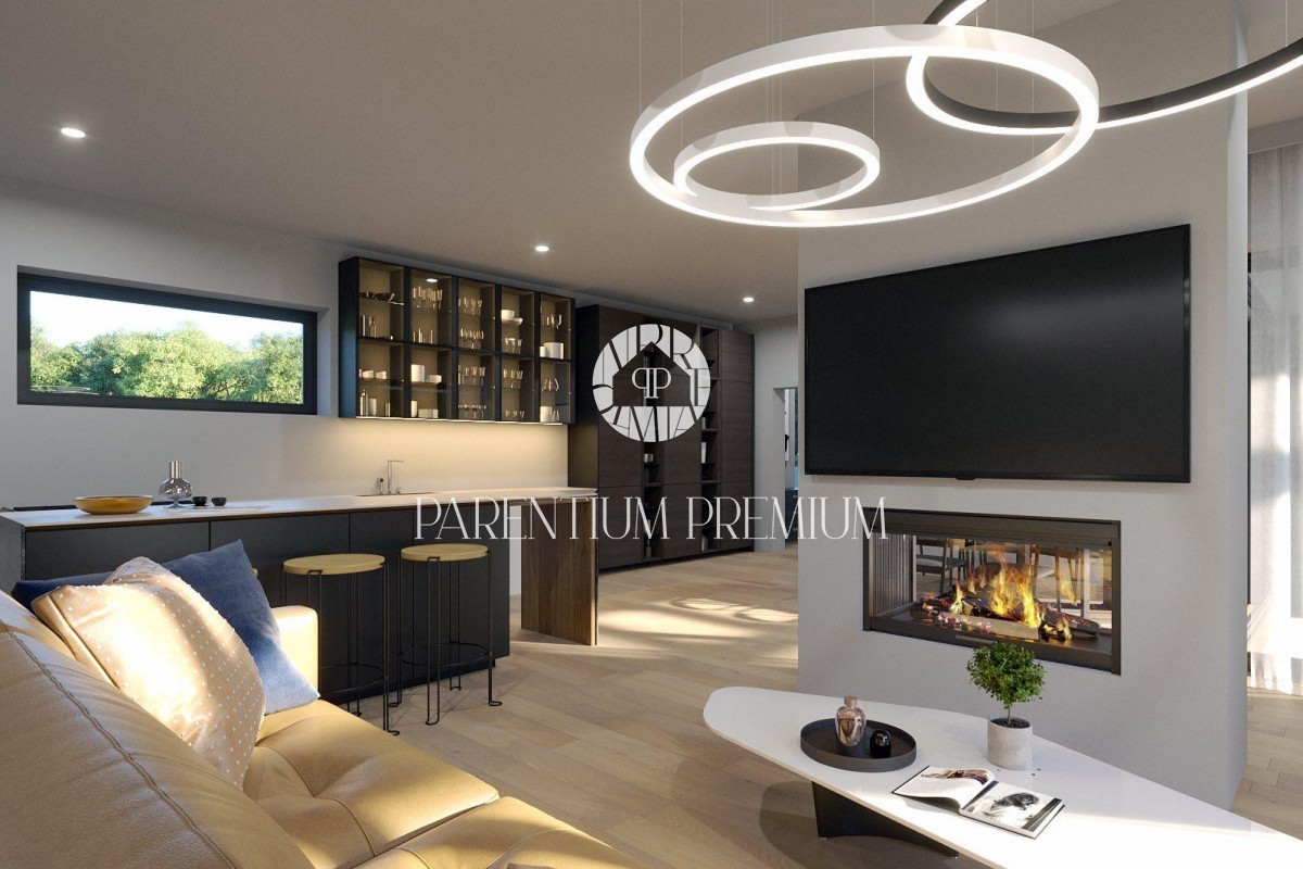 Moderna casa bifamiliare con piscina