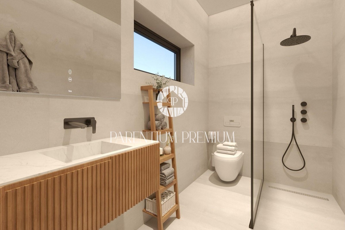 Moderna casa bifamiliare con piscina