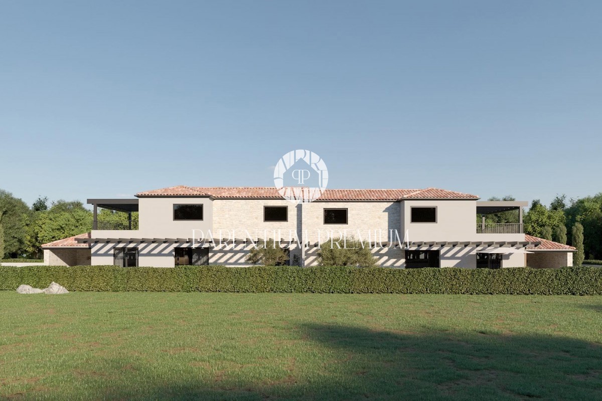 Moderna casa bifamiliare con piscina