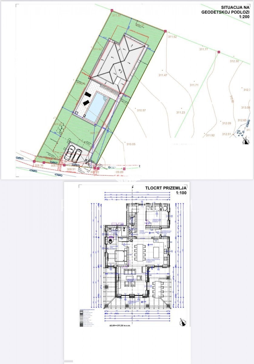 Terreno edificabile con progettazione concettuale e collegamenti a pagamento