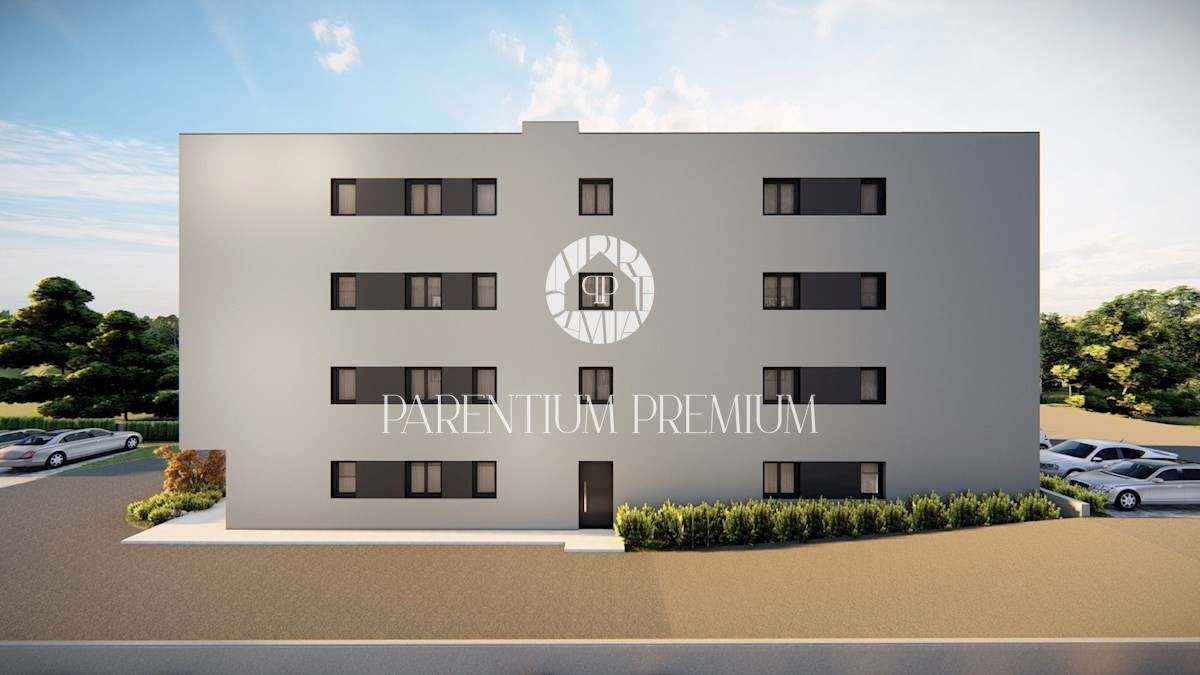 Appartamento moderno al primo piano con due camere da letto in un edificio con ascensore